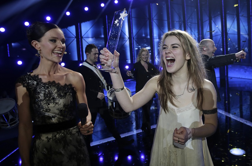 Emmelie de Forest ved Melodi Gran Prix 2013