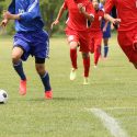 Fodboldspillere der spiller Fodbold Fitness