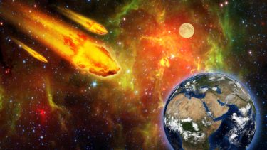 kosmisk kollision jordens undergang rummet