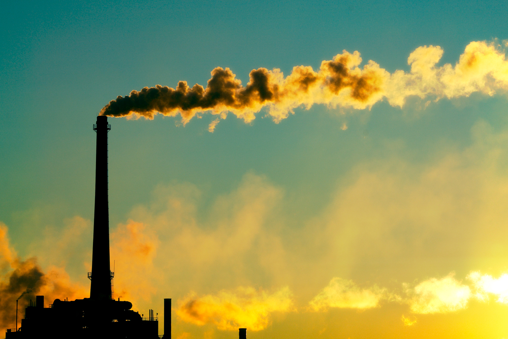 Kulstof udledning co2 skorsten klima global opvarmning drivhusgasser