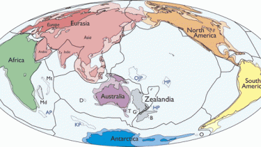 Zealandia kontinenter hvor mange kontinenter