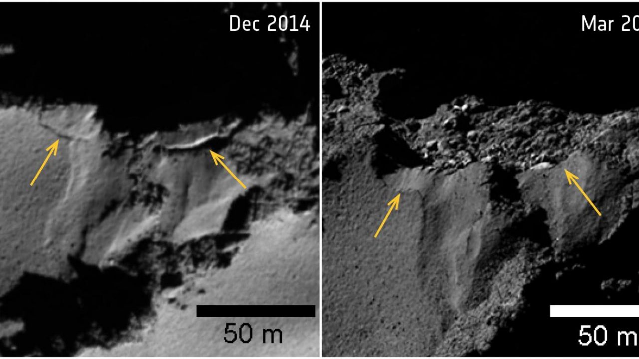rosetta esa kollaps klippe