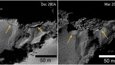 rosetta esa kollaps klippe