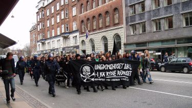ungdomshuset jagtvej 69 demonstration ekstremisme autonome ungeren