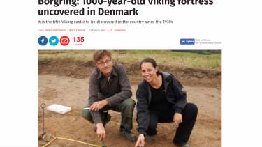 Vikingeborg borgring køge udenlandske medier