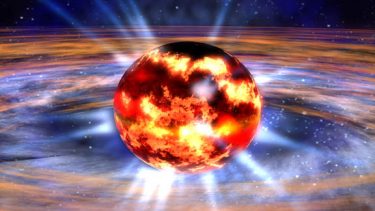 Neutronstjerne sort hul NASA DTU Space supernova astronomi NICER teleskop gyroskop glitch burst astrofysik komprimerede materiale universet røntgenteleskop stråling magnetfelt