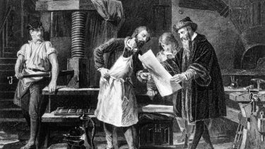 gutenberg massekommunikation bogtrykkeri kunst opfindelse