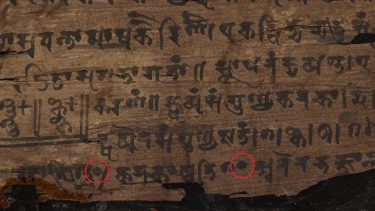 nul matematik indien første bahkshali mauskript