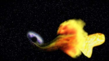 sort hul æder stjerne astronomi