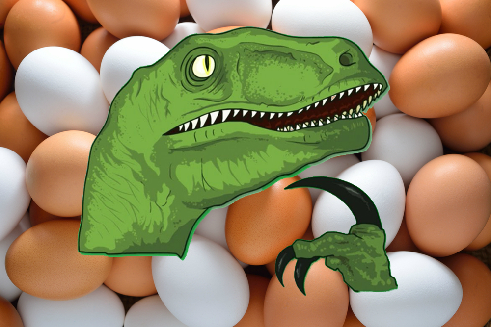 Brune farvede æg stammer fra dinosaurerne