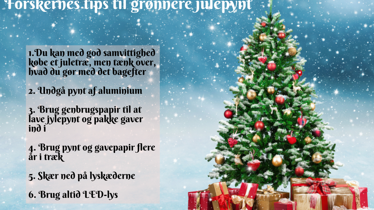 klimavenlig julepynt grøn jul