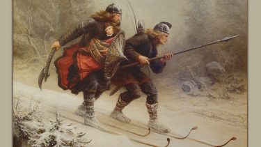 Ski oprindelse oldtiden Norden Birkebeinere Haakon