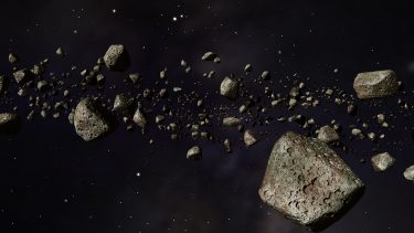 kosmisk støv fra en kollision af asteroider i asteroidebæltet liv Jorden