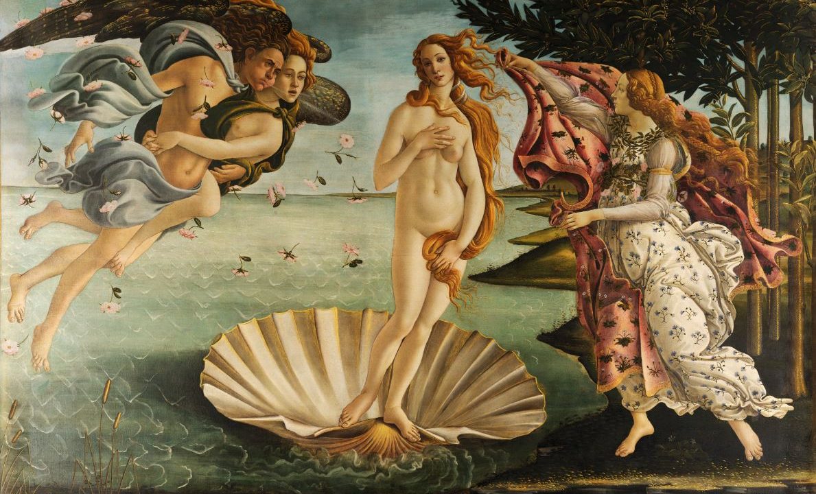 venus talje hofte contrapoosto
