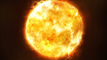 sol i universet set udefra rummet