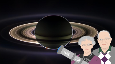 saturns ringe skimte med en kikkert