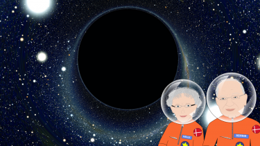 sorte huller sort hul relativitetsteori einstein