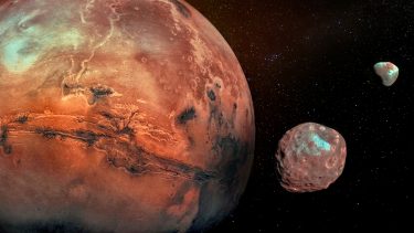 Mars Phobos Deimos Solformørkelse