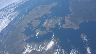 foto af Danmark set fra rummet andreas mogensen astronaut ISS