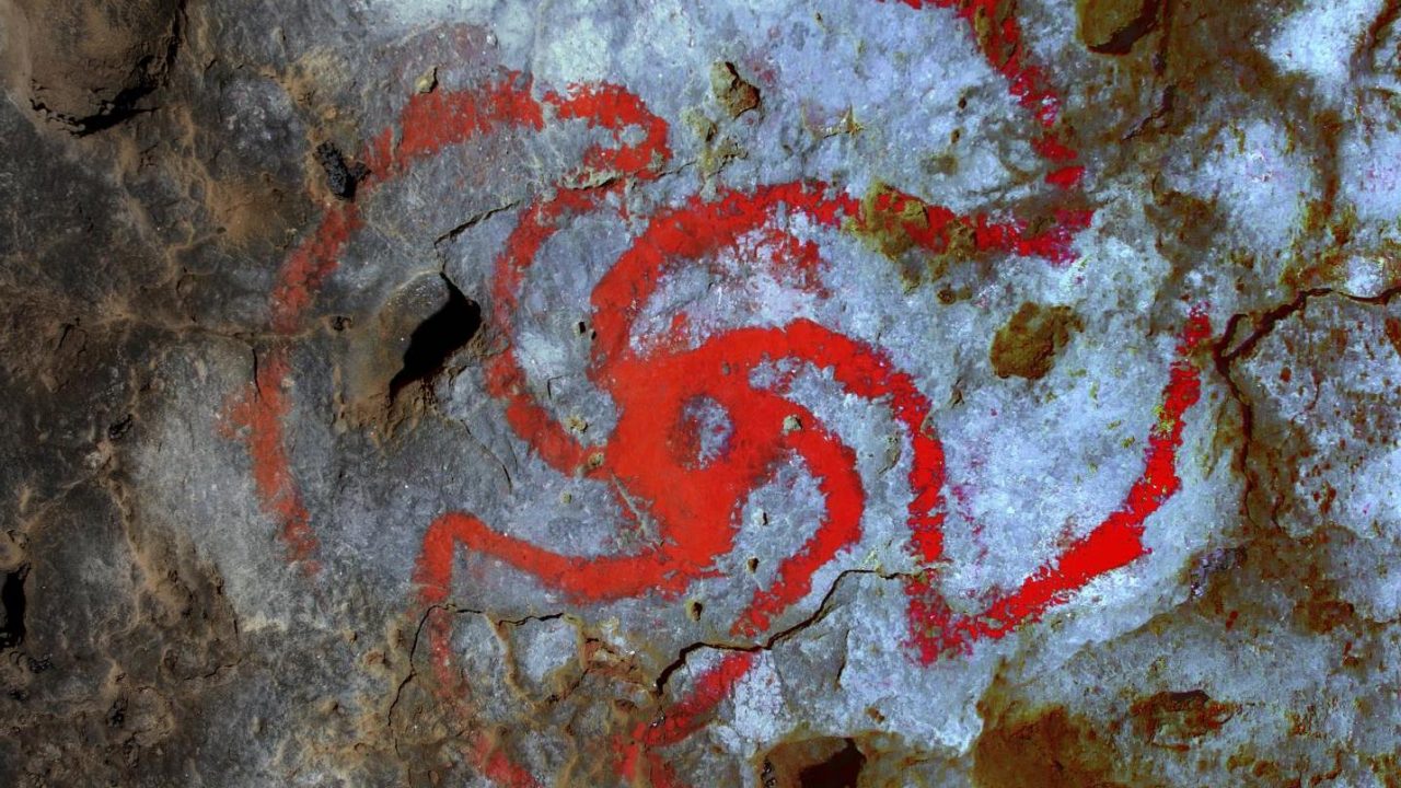 spiral grotte tidligere mennesker stoffer