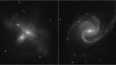 Hubble interagerende galakser
