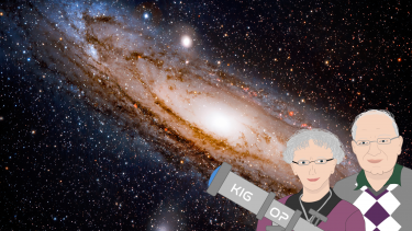 andromeda galaksen kig på stjerner i september