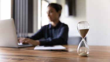 Deadline timeglas computer