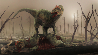 Allosaurus Knuthenborg Safaripark fossil dinosaur skelet