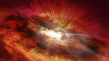 GNz7q stjernedannelse galakse kvasar rummet NASA ESA sorte huller astronomi