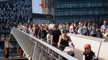 København bybillede byliv planter farver VR