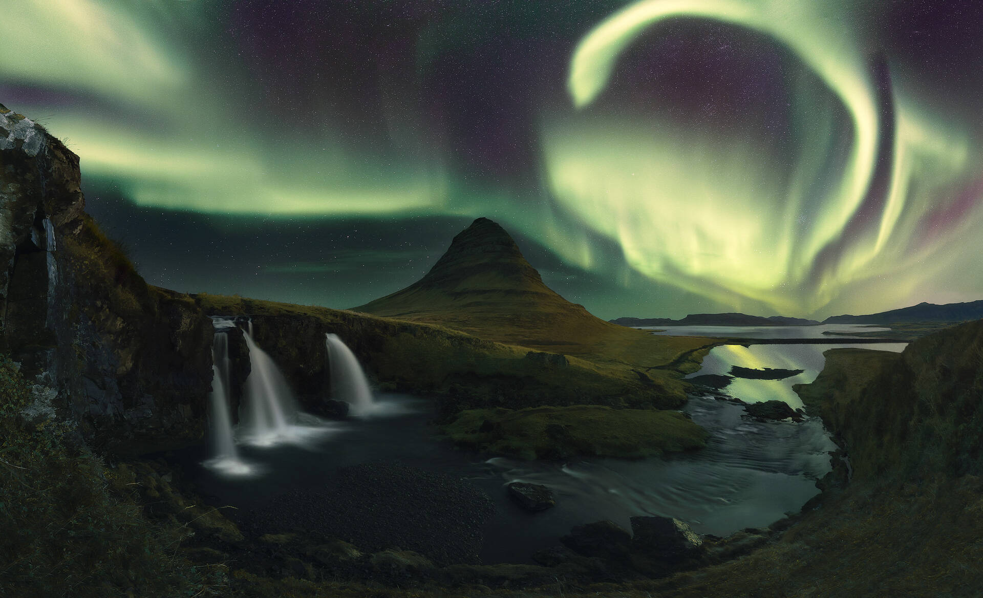 vinder årets bedste nordlys fra island kaptajn klo Aurora borealis