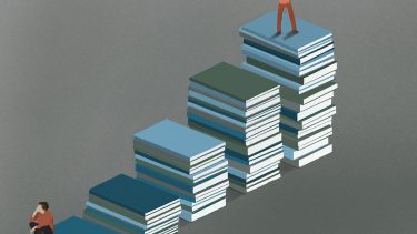 Illustration af tidsskrifter og forskere