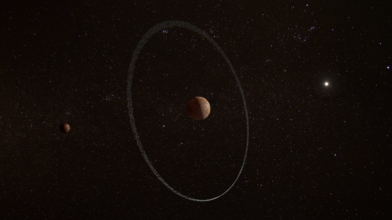 dværgplaneten Quaoar og dens ring