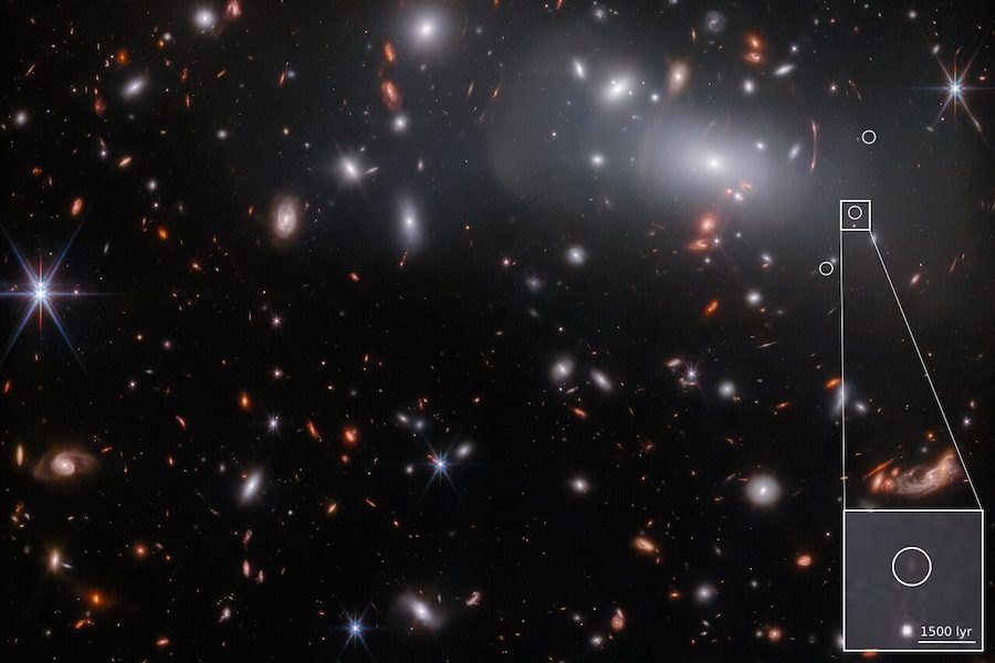 Billede af lille galakse tæt på Big Bang