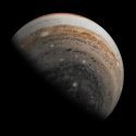 Billede af Jupiter taget af rumsonden Juno i 2019
