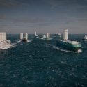 Koncept-image af vindinstallationsfartøj fra Oceanbird