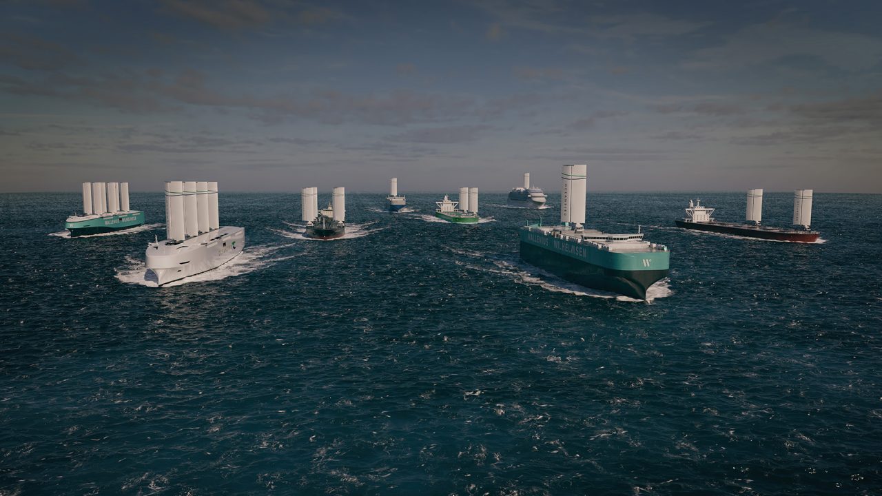 Koncept-image af vindinstallationsfartøj fra Oceanbird