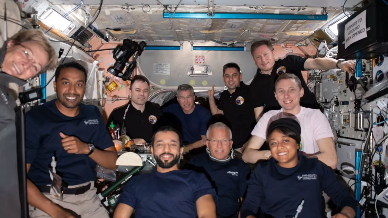 Astronauter ombord på ISS