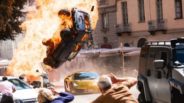 Eksploderende bil fra Fast & furious film