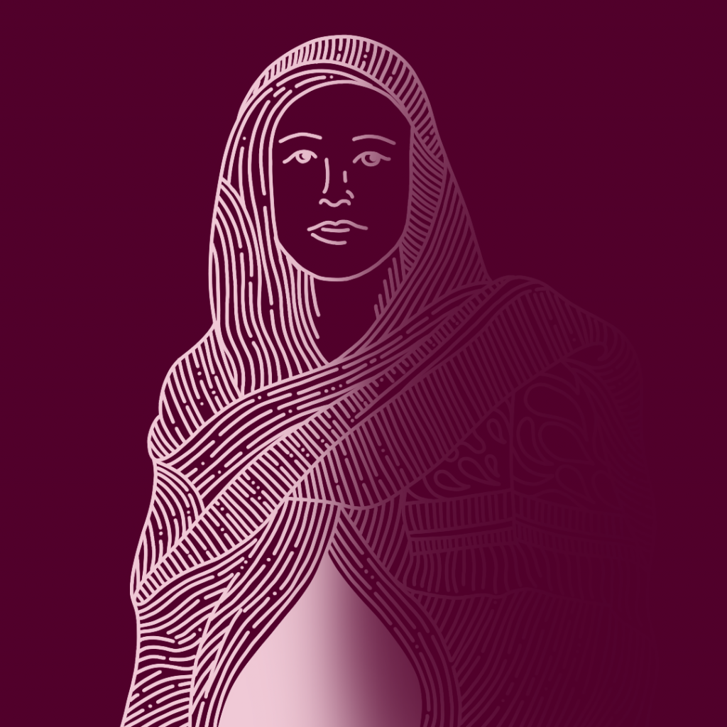 linoleumstryk af Emilie Lønborg for Maternity Foundation