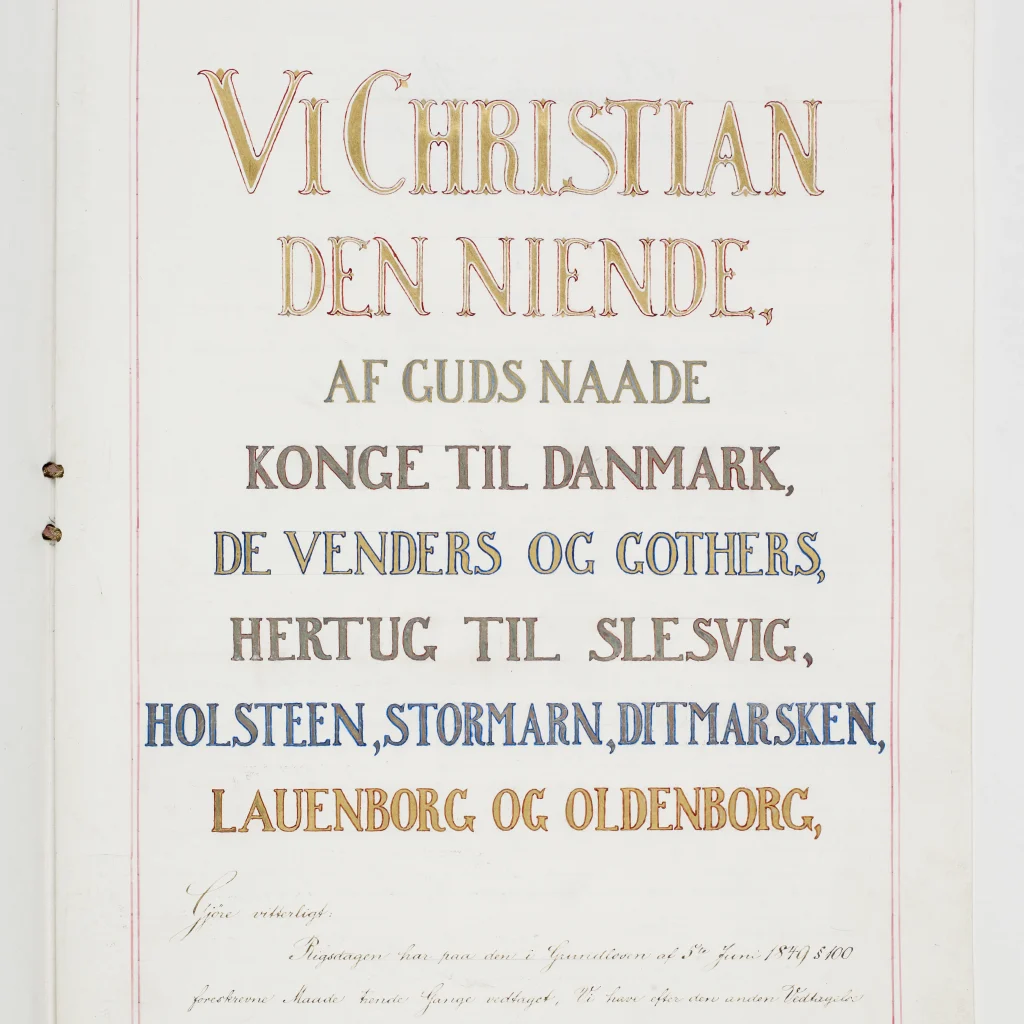 Den danske grundlov fra 1866