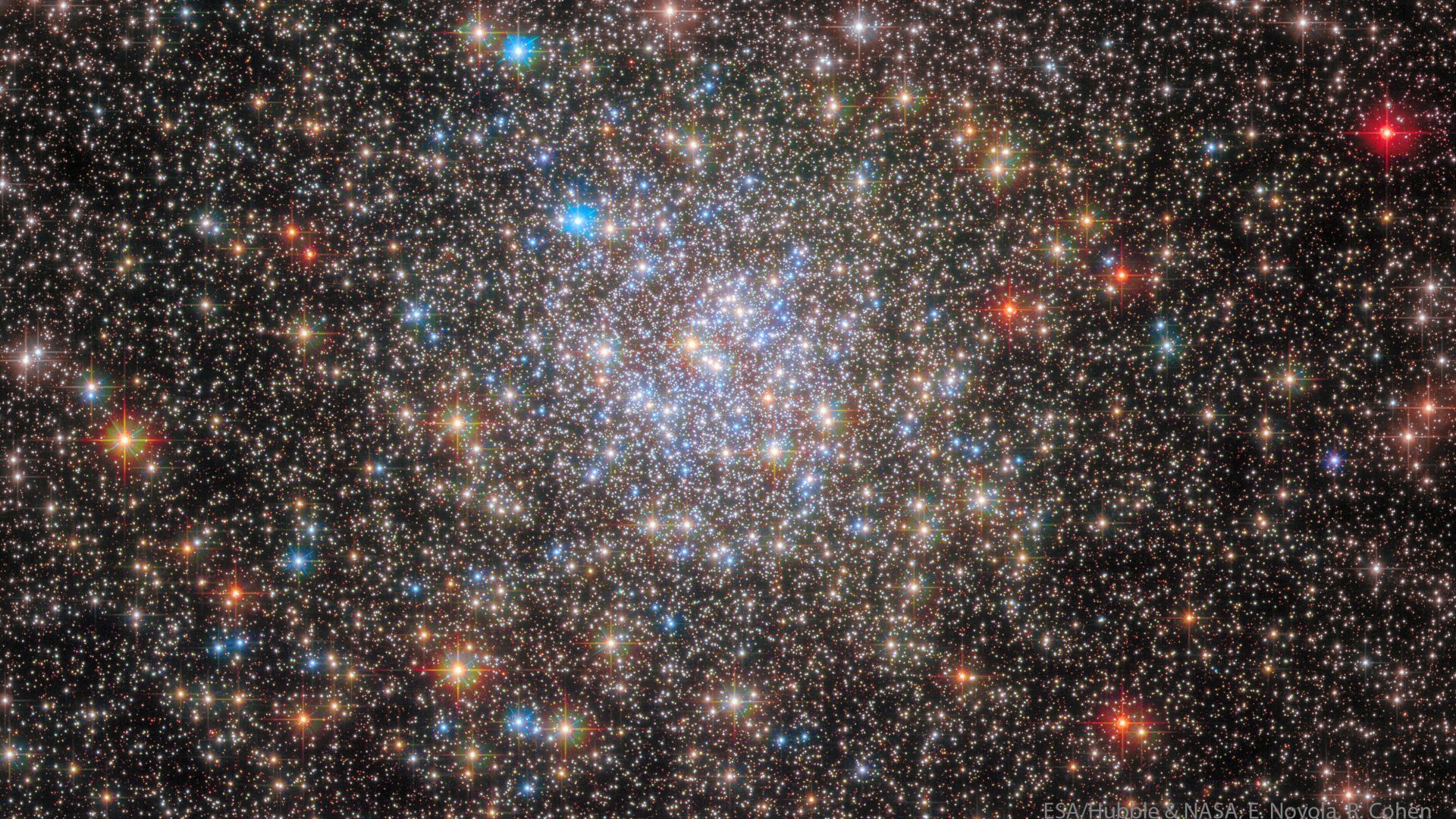 Stjernehop fanget af Hubble-teleskop