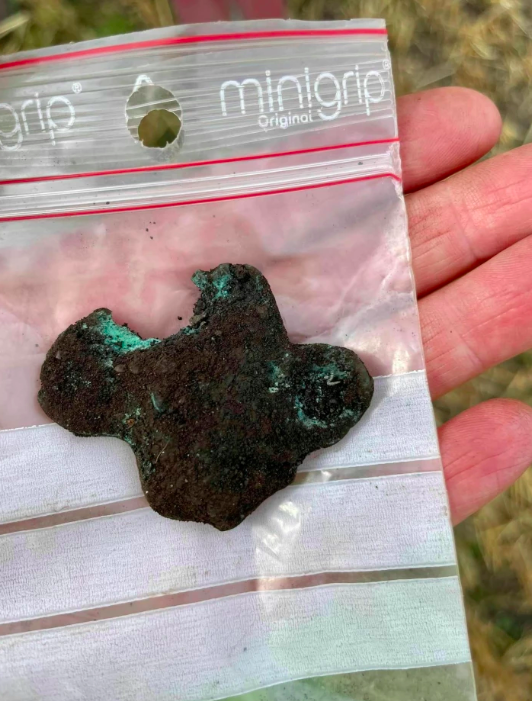 Arkæologisk fund før konservering