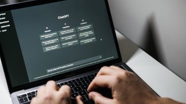 programmet chatgpt set på en computerskærm