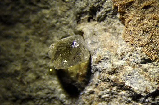 Diamant i kimberlite fra Sydafrika