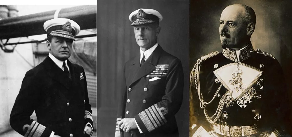 Beatty, Jellicoe og Hipper