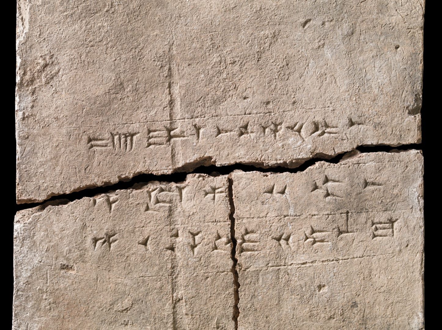 »Tilhører Ashurnasirpals palads, konge af Assyrien« står der med kileskrift på stenen her. En undersøgelse af dens indre kan give indblik i biodiversiteten for 3.000 år siden.
