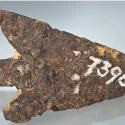 pilespids af jern fra meteorit
