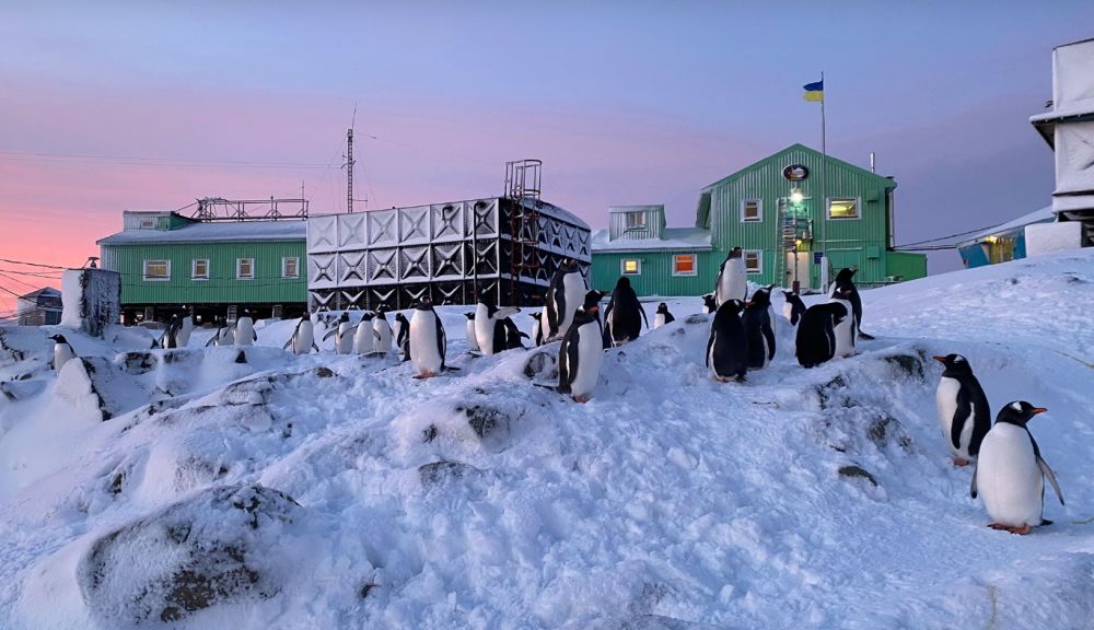 Den ukrainske forskningsstation Vernadsky i Antarktis