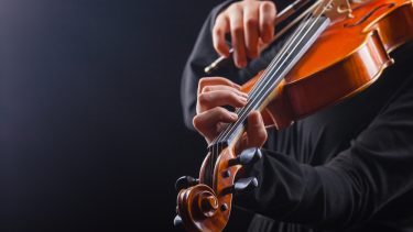 Violinspiller closeup